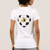 サッカー母カスタムジャージ両面プリント Tシャツ (裏面)