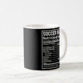 サッカー母ボール母の栄養ファクト母の日 コーヒーマグカップ (正面右)