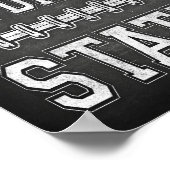 サッカー水和ステーションサインチョークプリント ポスター (角)