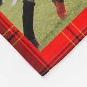 サッカー水牛の写真コラージュ フリースブランケット (角)