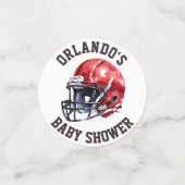 サッカー熱紙吹雪赤ちゃんシャワー散水 コンフェッティ (スモール正面)