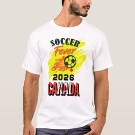 サッカー熱2026カナダファンギア限定版 Tシャツ
