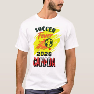 サッカー熱2026カナダファンギア限定版 Tシャツ