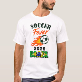 サッカー熱2026ブラジルファンギア限定版 Tシャツ