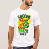 サッカー熱2026ブラジルファンギア限定版 Tシャツ (正面)
