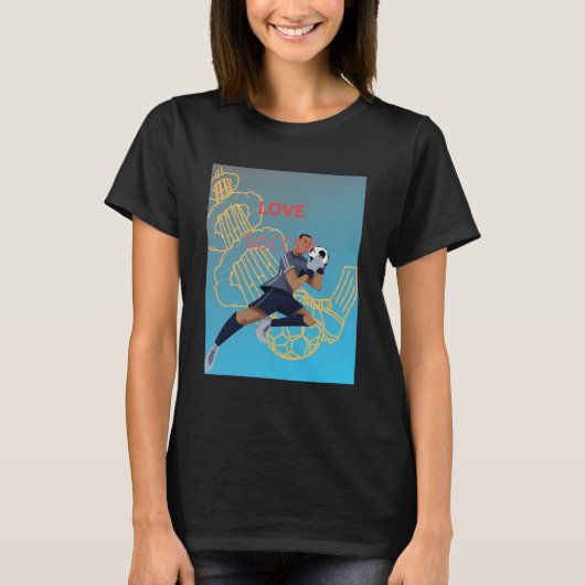サッカー熱 Tシャツ (正面)
