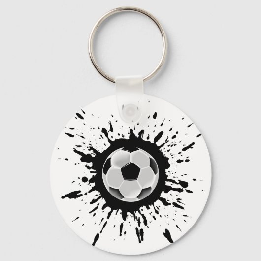 サッカー爆発 キーホルダー (正面)