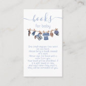 サッカー物干し用ベビーシャワーブックベビー 名刺 (正面)