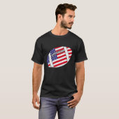 サッカー独立記念日7月4日 Tシャツ (正面フル)