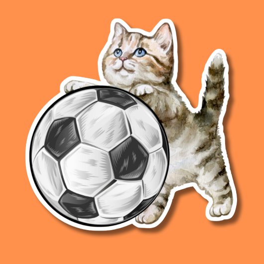 サッカー猫の防水 シール