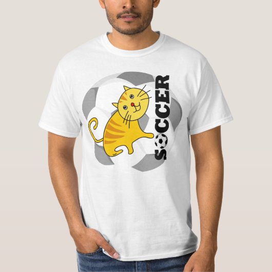 サッカー猫Tシャツ Tシャツ (正面)