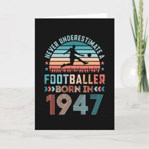 サッカー生まれ1947サッカー80番目の誕生日ギフト カード