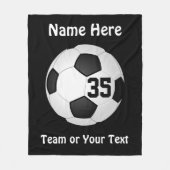 サッカー用ブランパーソナライズされたト フリースブランケット (正面)