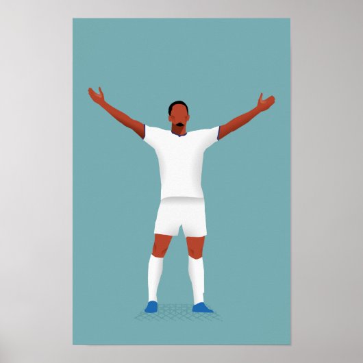 サッカー用ポスター誕生祝い ポスター (正面)