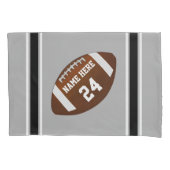 サッカー用枕ケース、名前、ジャージー番号、色 枕カバー (正面)