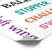 サッカー用語集ポスター！やる気を起こさせる! ポスター (角)