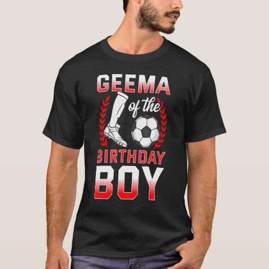 サッカー男子誕生日選手のゲマBday Celeb Tシャツ (正面)