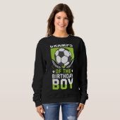 サッカー男子誕生日選手の日帰りチームの文法 スウェットシャツ (正面フル)