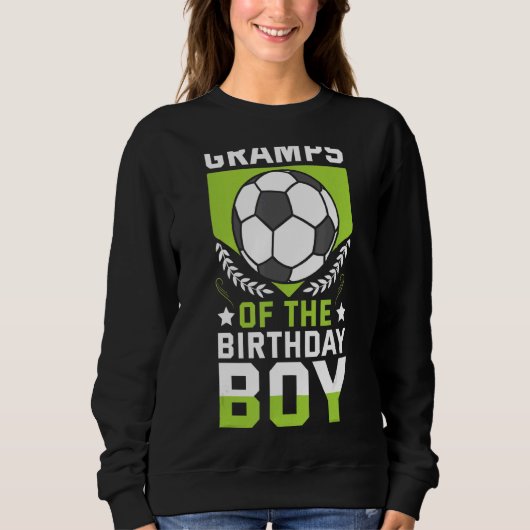 サッカー男子誕生日選手の日帰りチームの文法 スウェットシャツ (正面)