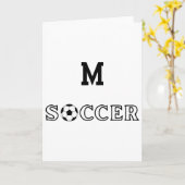 サッカー男子 カード (黄色い花)