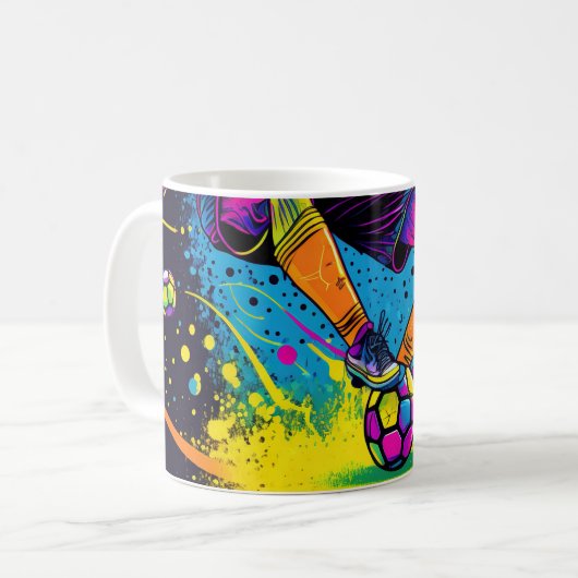 サッカー界コーヒーマグ コーヒーマグカップ (正面左)