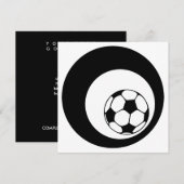 サッカー界 招待状 (正面/裏面)