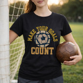 サッカー目標マインドセット あなたの目標を実現させろ Tシャツ