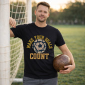 サッカー目標マインドセット あなたの目標を実現させろ Tシャツ