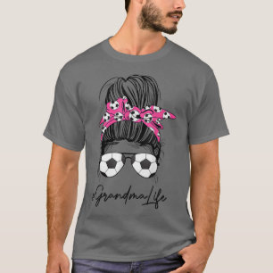 サッカー祖母の生活めちゃくちゃなバンヘアサングラスモス Tシャツ