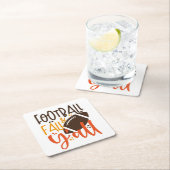 サッカー秋&オール スクエアペーパーコースター (インサイチュ)