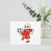 サッカー競技のスケルトン ポストカード (スタンド正面)