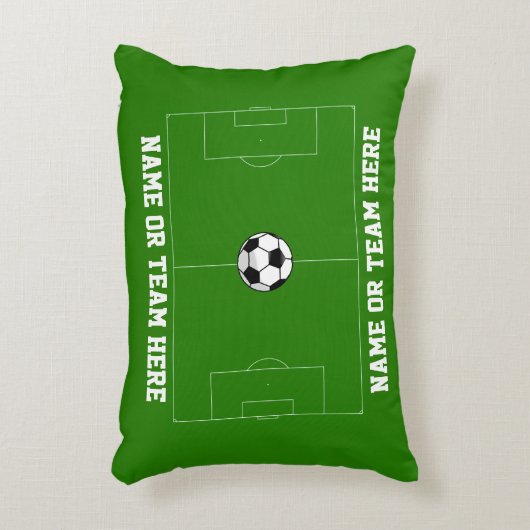 サッカー競技場あなたの文字 アクセントクッション (正面(垂直))