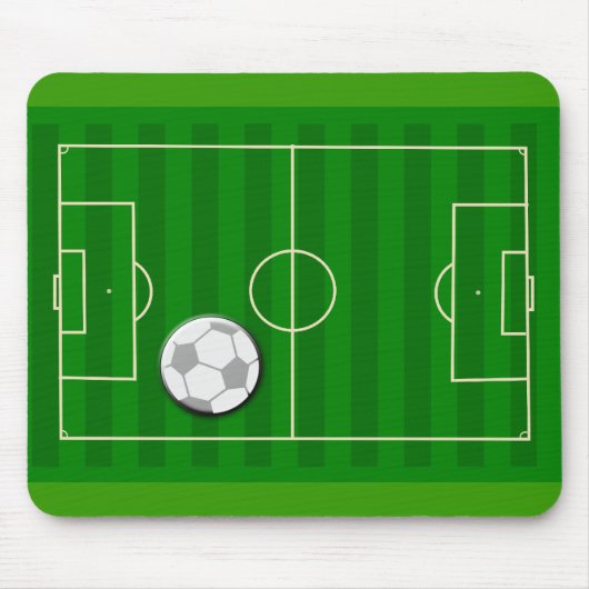 サッカー競技場および球 マウスパッド (正面)