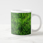 サッカー競技場からの芝生の質 ジャンボコーヒーマグカップ (右)