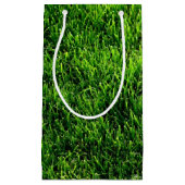 サッカー競技場からの芝生の質 スモールペーパーバッグ (正面)