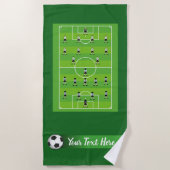 サッカー競技場及びチーム ビーチタオル (正面)