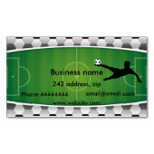 サッカー競技場 マグネット名刺 (正面)