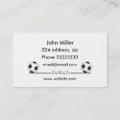 サッカー競技場 名刺 (裏面)