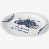 サッカー第1の誕生日紙プレート ペーパープレート (アングル)