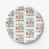 サッカー第1バースデーターニングワン紙プレート ペーパープレート (正面)