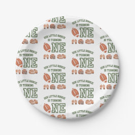 サッカー第1バースデーターニングワン紙プレート ペーパープレート