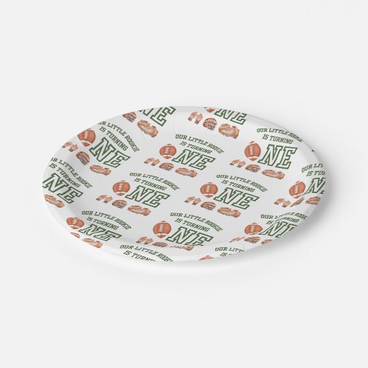 サッカー第1バースデーターニングワン紙プレート ペーパープレート (アングル)