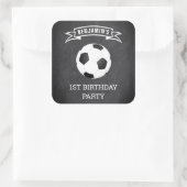 サッカー第1回バースデーパーティーお気に入りシール スクエアシール (バッグ)