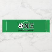 サッカー第1誕生日ウォーターボトルラベル ペットボトルラベル (シングルラベル)