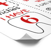 サッカー第1誕生日シャルボードサイン ポスター (角)