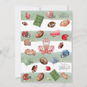 サッカー第1誕生日第1誕生日 招待状 (裏面)