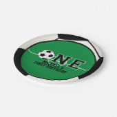 サッカー第1誕生日紙プレート ペーパープレート (アングル)