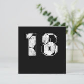 サッカー第18誕生祝いスポーツの贈り物 招待状 (スタンド正面)