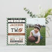 サッカー第2ダウン第2のバースデーフォト 招待状 (スタンド正面)