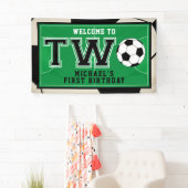 サッカー第2誕生日バナー 横断幕 (インサイチュ)